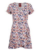 Miniatura Vestido Mujer Aflora Full Print - Color: Crudo