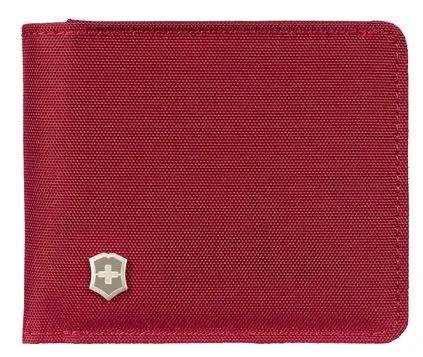 Billetera Con Bolsillo Para Monedas  Bi-Fold Travel Accessories EXT - Color: Rojo
