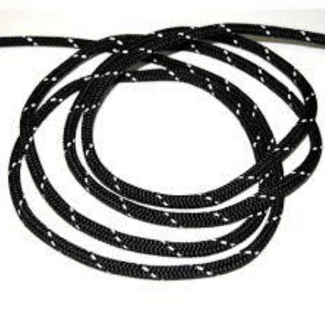 Cuerda 5mm Reflective Deck Line - Color: Negro, Formato: 1 mt