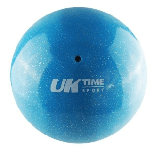 Balón Gimnasia Rítmica Glitter Liso 7" - Formato: 400 gr, Color: Celeste