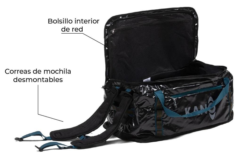 Bolso Mochila Impermeable 80L - Color: Negro