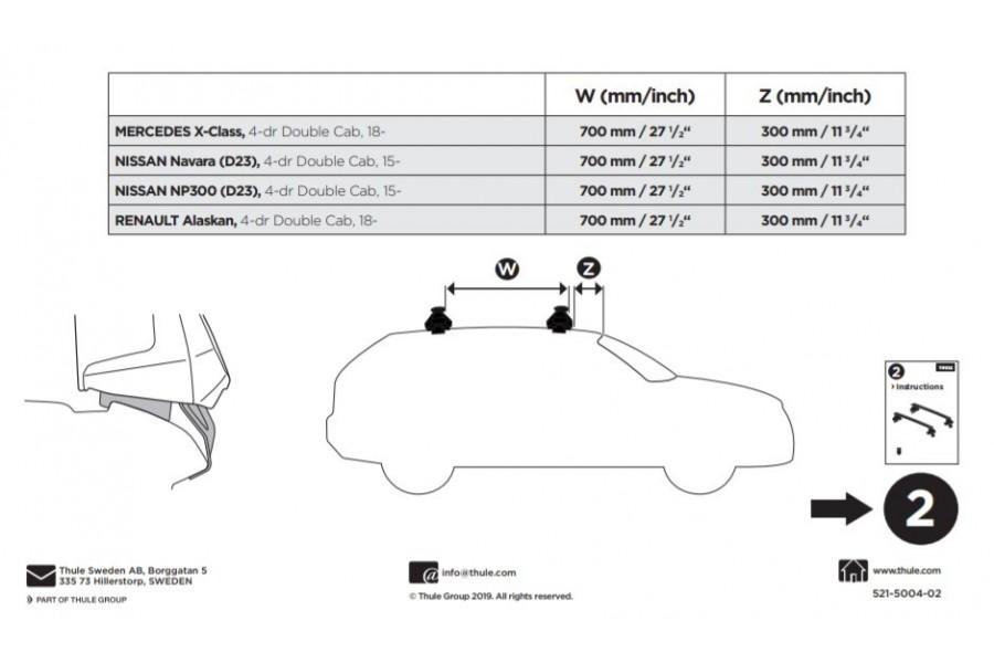 Kit De Anclaje Mb Xclass-Nissan Np300 -