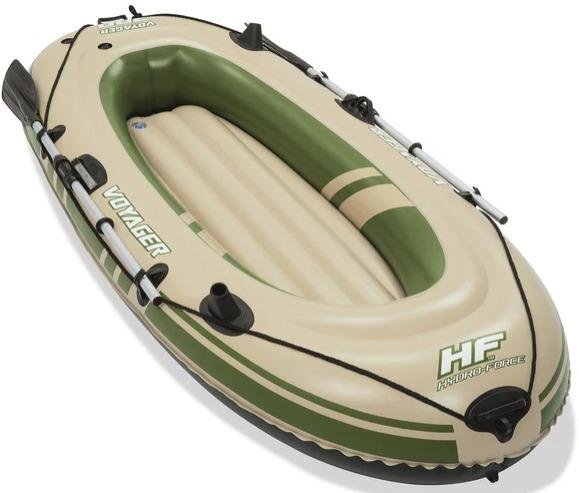 Bote Inflable con remos Voyager 300 2.43m x 1.02m -