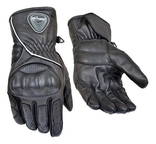 Guantes Moto Calle Leather 2 - Color: Negro