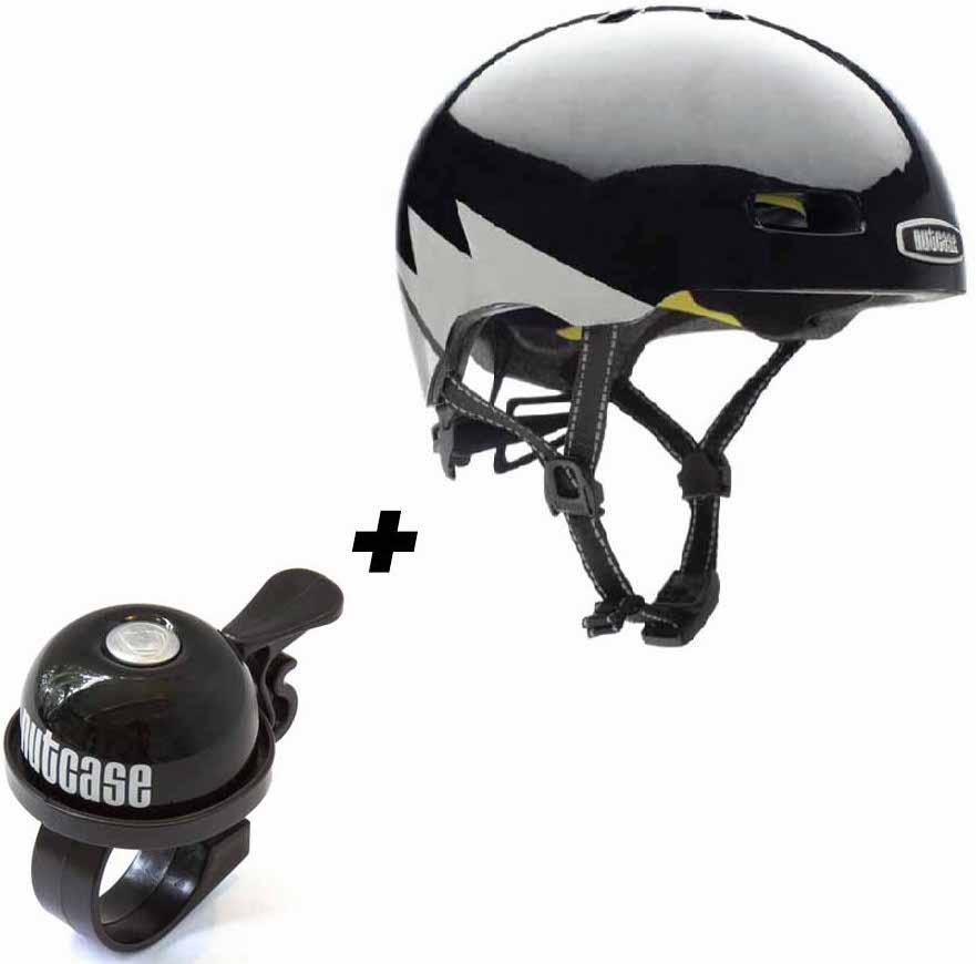 Casco Street Darth Lightnin Reflective MIPS Helmet - Color: Black