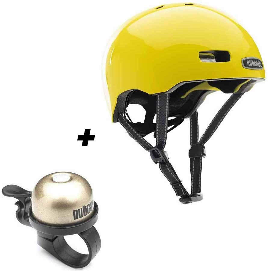 Casco Street Sun Day Solid Gloss MIPS Helmet - Talla: M, Color: Yellow
