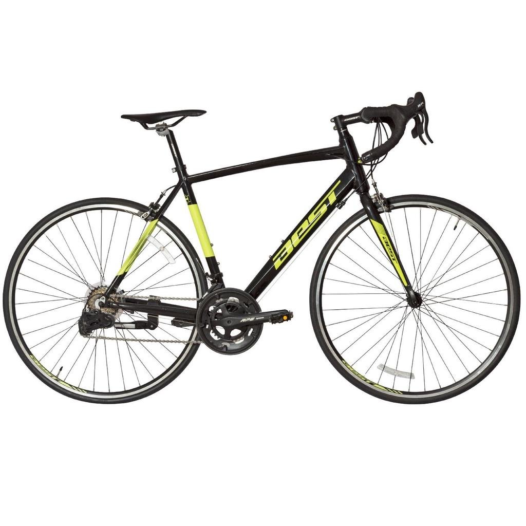 Bicicleta Zorzal ruta - Talla: aro700, Color: Verde oscuro/amarillo
