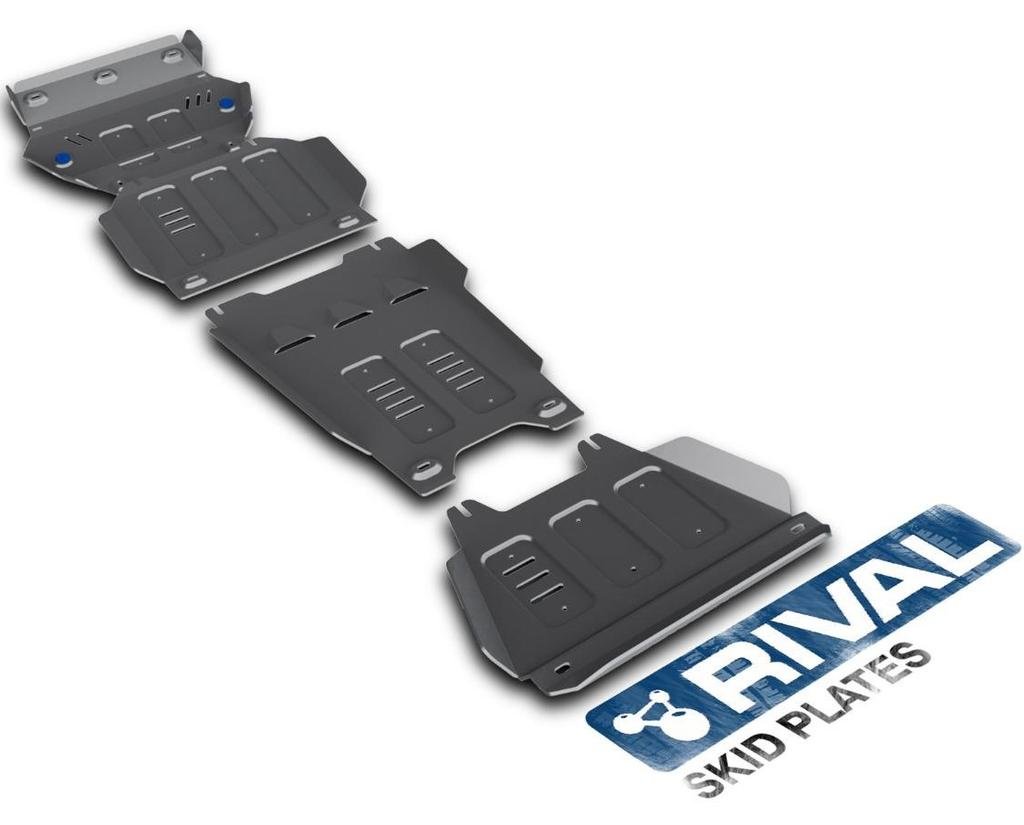 Pack De Skid Plates Para Chevrolet D-Max 2015+ (4 Placas De Acero) -