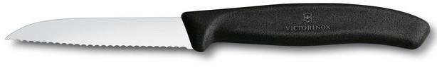 Cuchillo Verdura Dentado Hoja Recta 8cm - Color: Negro
