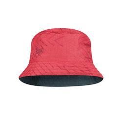 Travel Bucket Hat Collage Red