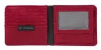 Miniatura Billetera Con Bolsillo Para Monedas  Bi-Fold Travel Accessories EXT - Color: Rojo