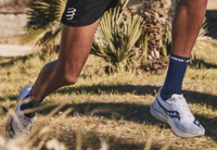 Miniatura Calcetines  Pro Racing Socks v4.0 Run High - Color: Sodalite/Fluo Blue