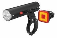 Miniatura Set Luces Pwr Road 700 Y Blinder Square Trasera Y Pwr Mount - Color: Negro