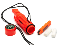 Miniatura Kit Fire Lite 8-In-1 Survival Tool - Color: Naranjo